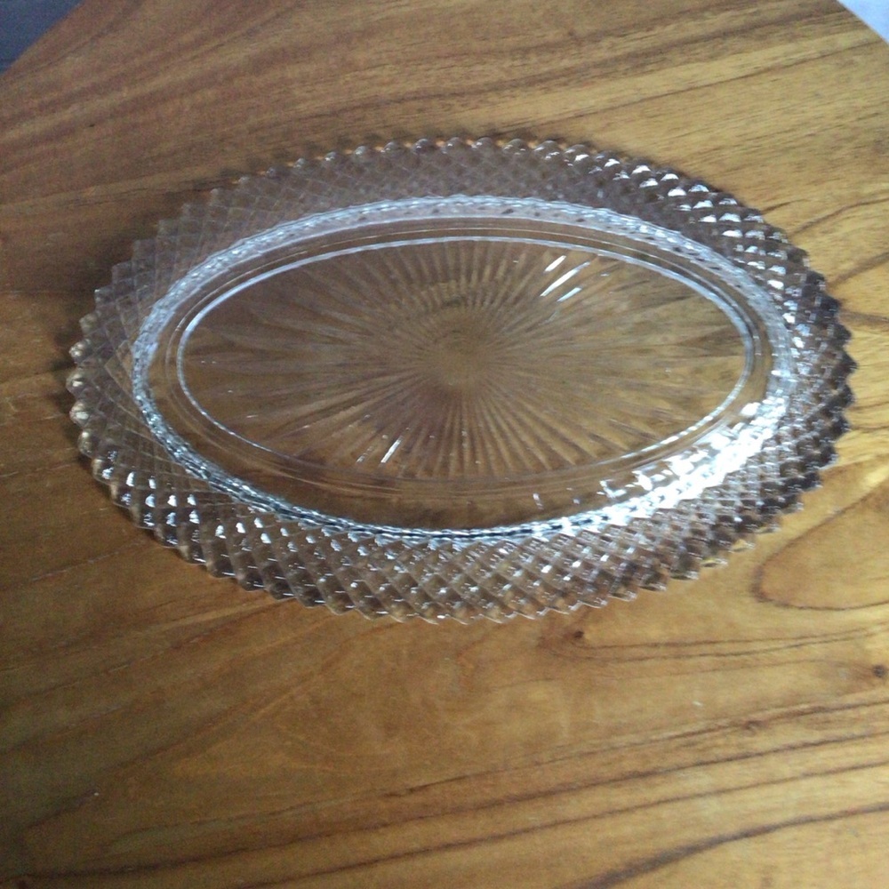 Vintage Anchor Hocking Miss America Clear Glass Oval Dish - Picture 6 of 6